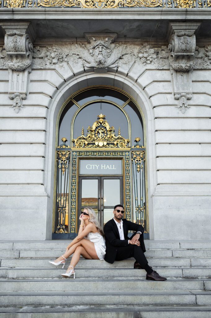 city hall elopement san francisco california wedding photographer luxury vibe