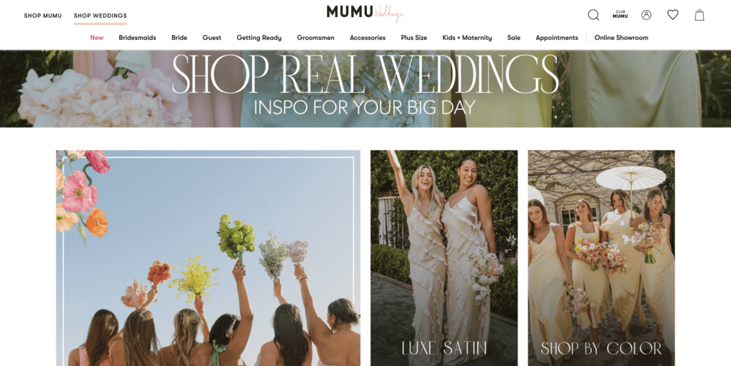mumu weddings bridal outfits shop online shopping for bridesmaid dresses